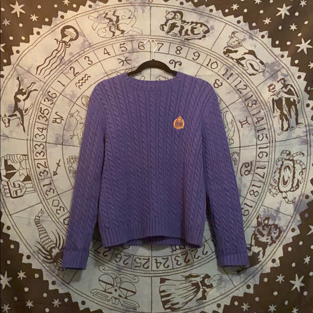 Ralph Lauren Petite Purple Sweater